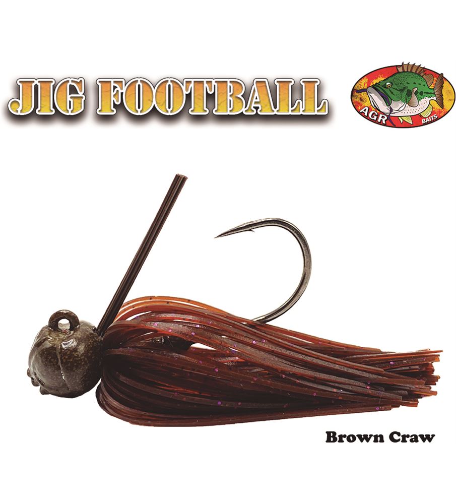 Jig Football Brown craw