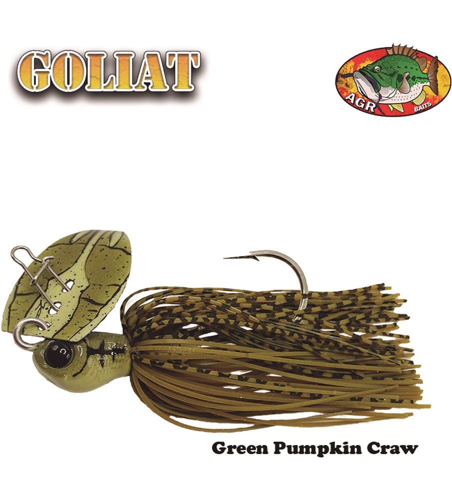 Chatterbait Goliat_Green pumpkin craw